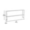 Flash Furniture Reese 430 Stainless Steel 18 Gauge NSF Certified 72-in x 12-in Metal Kitchen Double Overshelf NH-OSD-1272-GG - alternate 6
